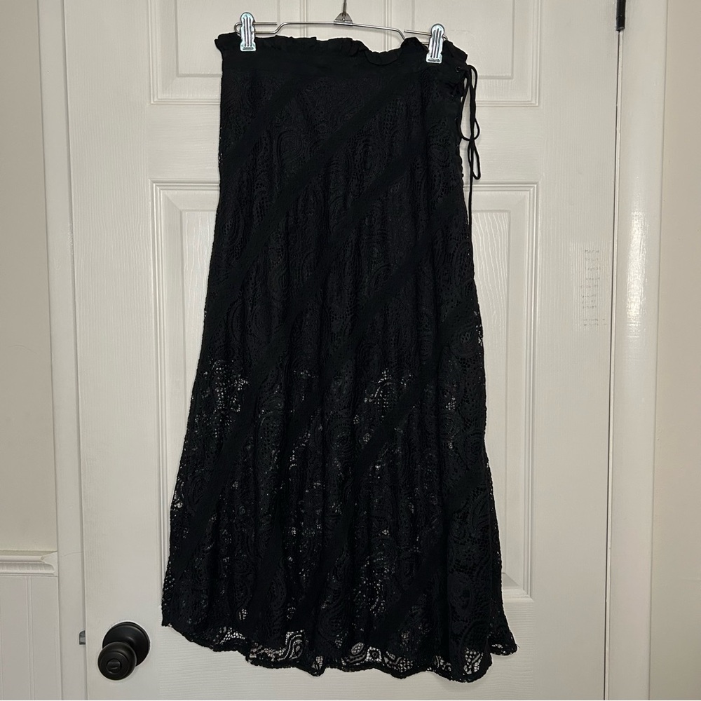 Free People For Love and Lemons Danielle Midi Skirt - Picture 4 of 12